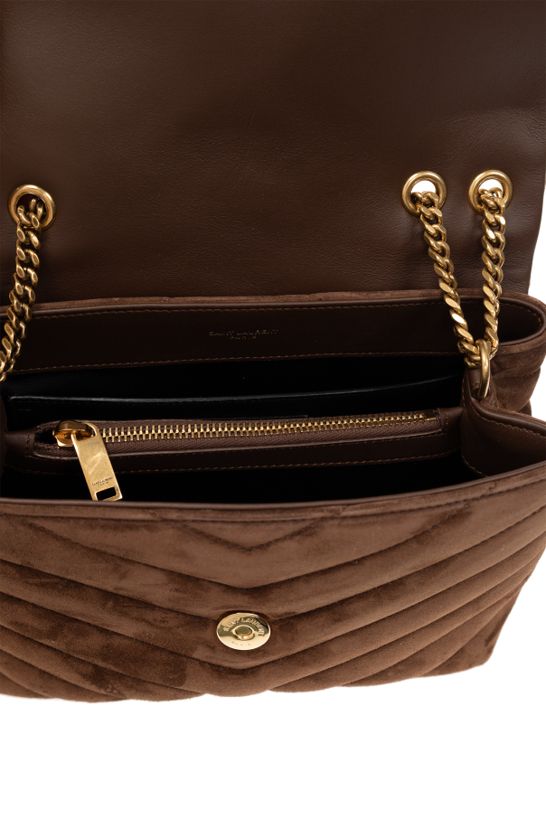 ★Saint Laurent★Bronze Monogram Loulou Small Bag★ Saint Laurent Loulou Bronze Hardware Shoulder Bag Small